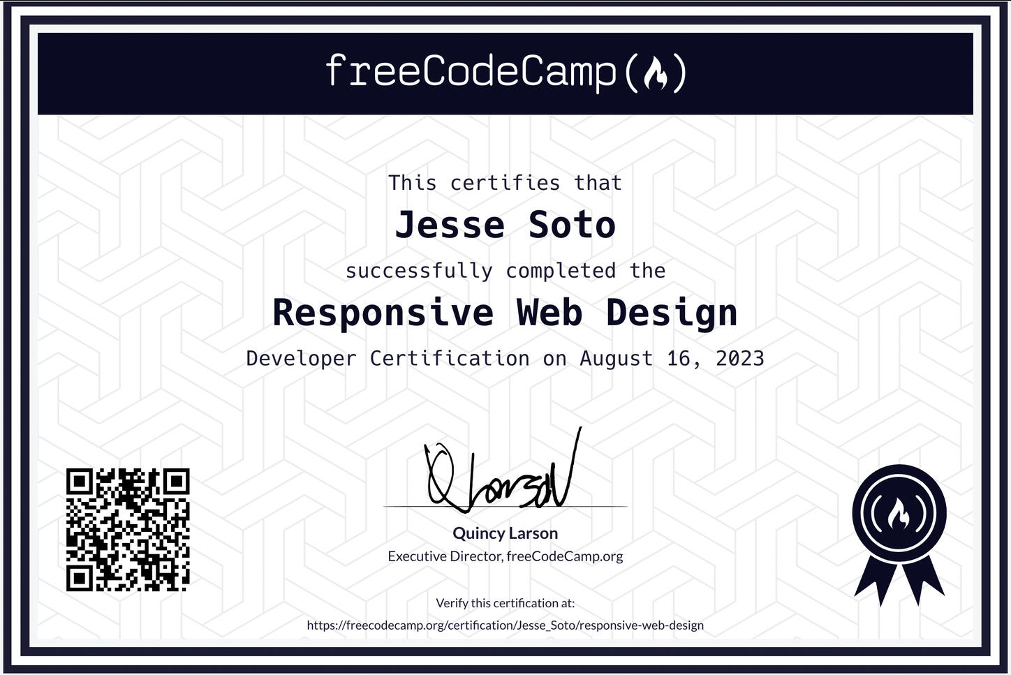 freeCodeCamp(🔥) | Responsive Web Design Developer Certificate